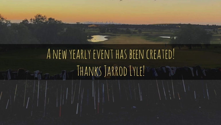 Jarrod Lyle Support & Yearly Event