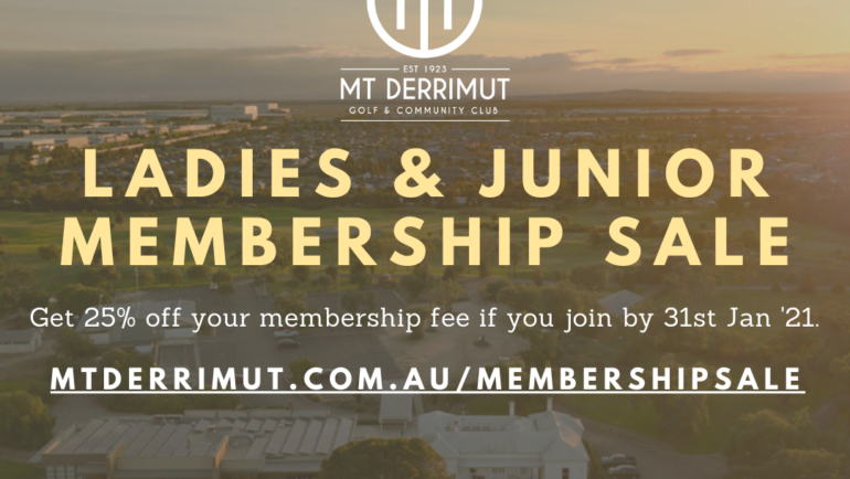 Ladies & Junior Membership Sale